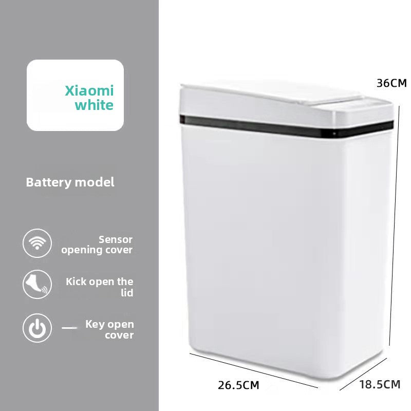 Motion Sensor Smart Trash Can with Foot Pedal