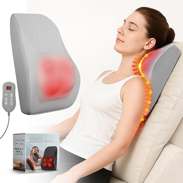 Massage pillow shown from side angle