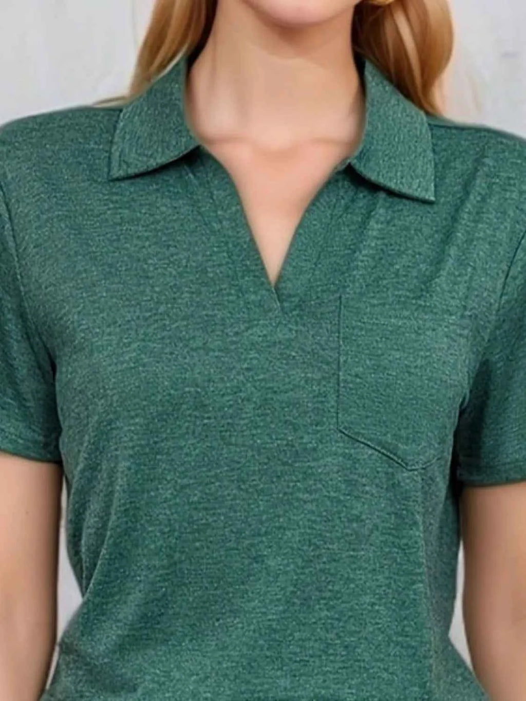 Johnny collar short sleeve top — additional view 6
