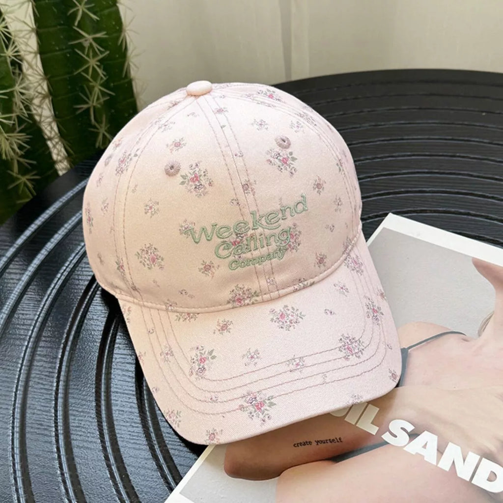 Floral print baseball cap — additional view 4