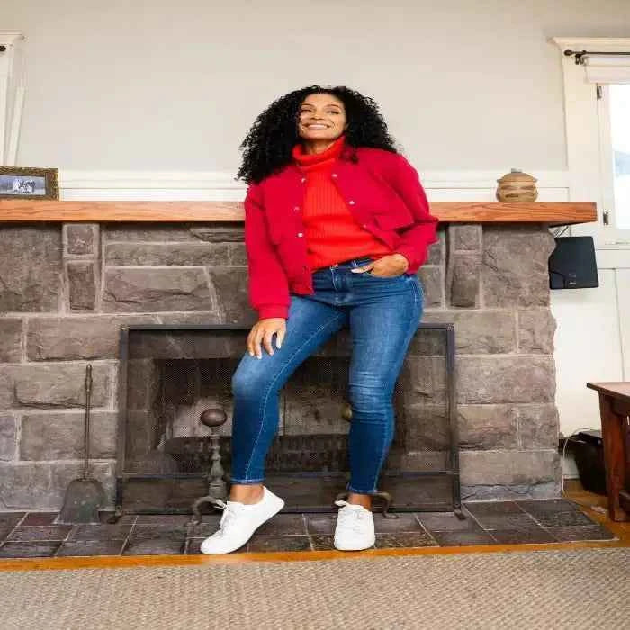Plus size washed thermal skinny jeans — additional view 2
