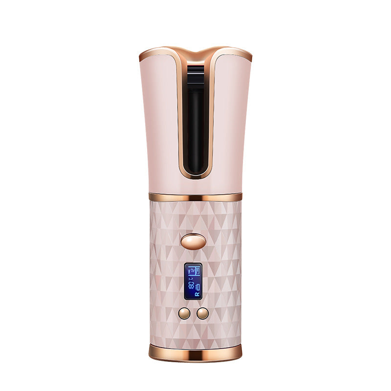 Rechargeable Cordless Automatic Curling Iron 2500mAh, close-up product view