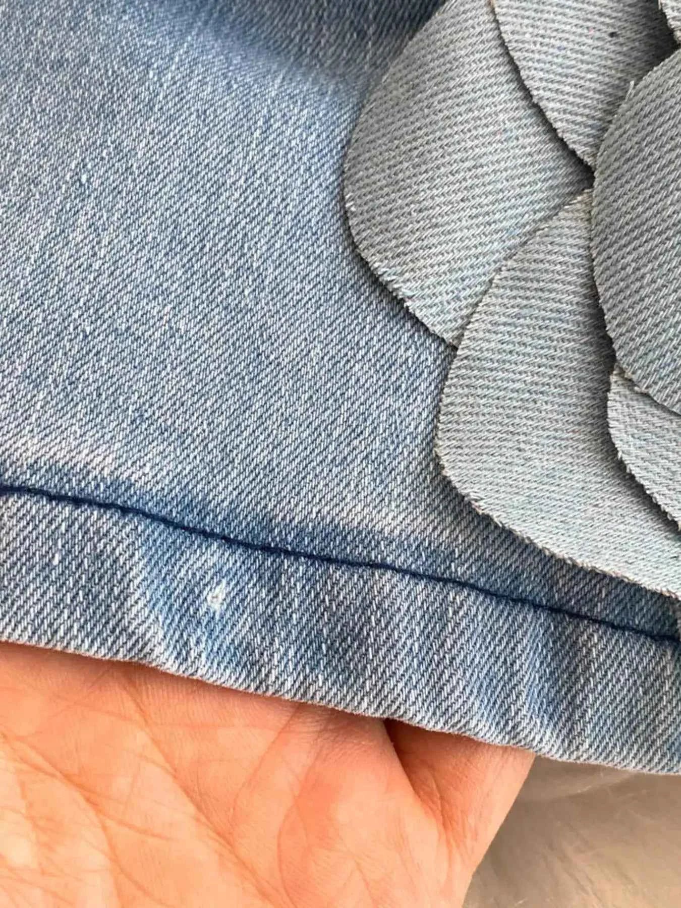 Floral applique denim dress — additional view 10
