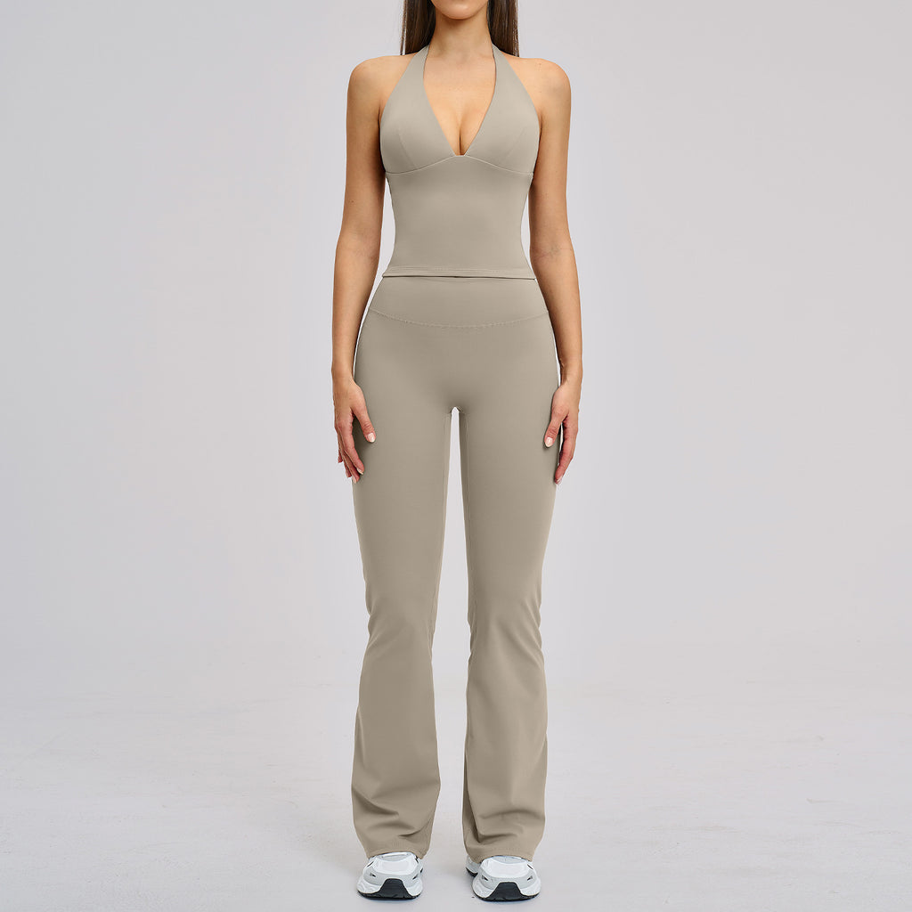 Women's Brushed Flared Yoga Set — main product image