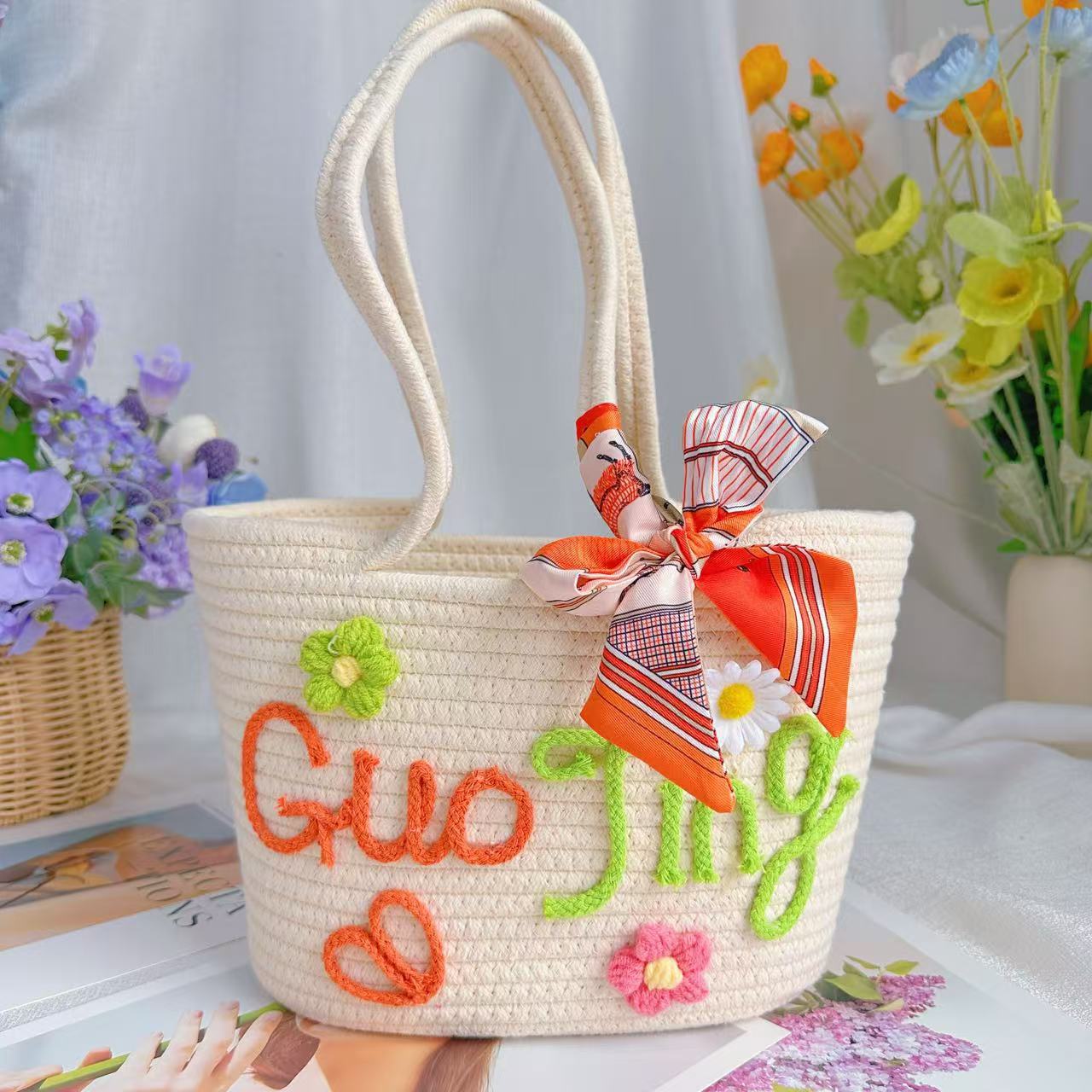 DIY tote bag kit full set contents