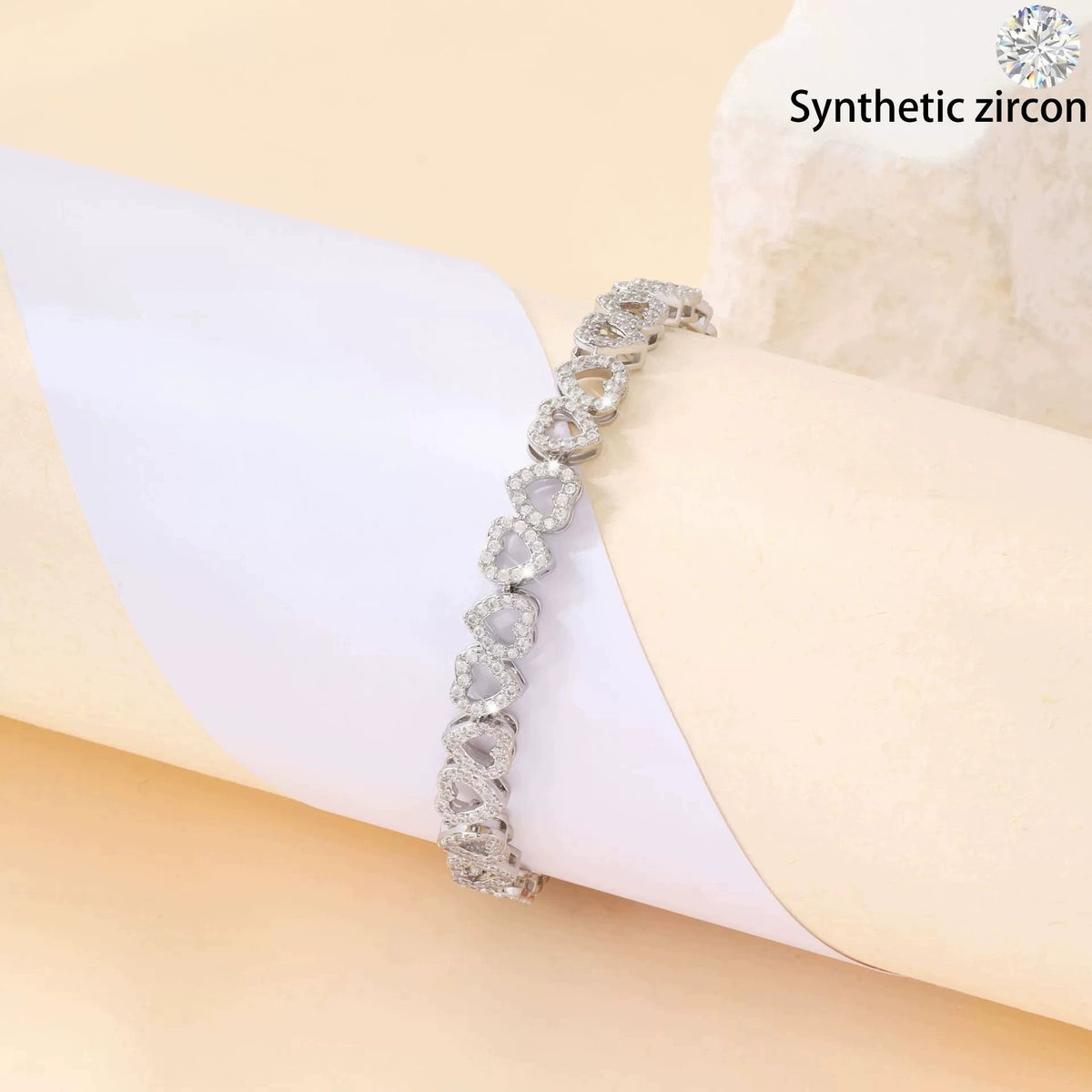 Heart Charm Bracelet – Subtle Luxury Everyday Jewelry, alternate product view