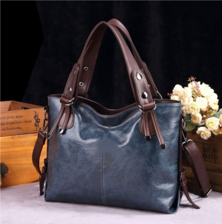 Retro Faux Leather Tote Bag for Women, product view 14
