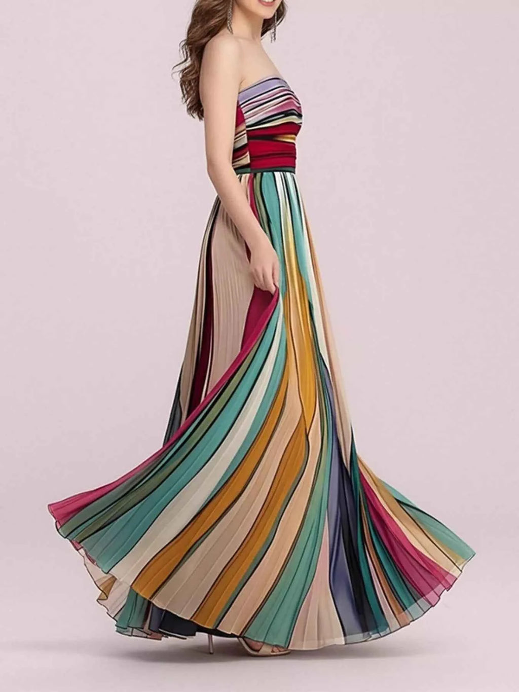 Striped maxi dress — additional view 2