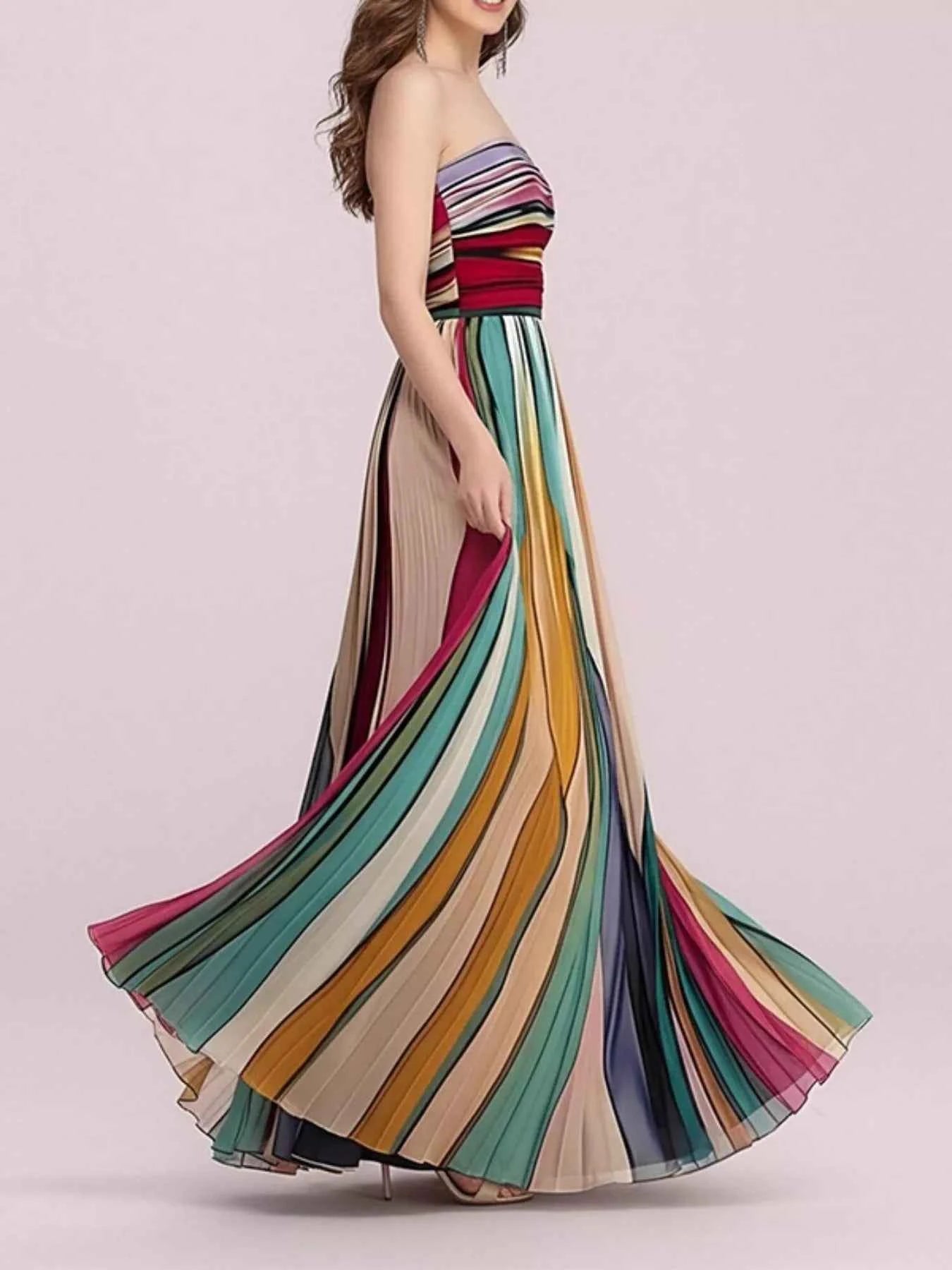 Striped maxi dress — additional view 2