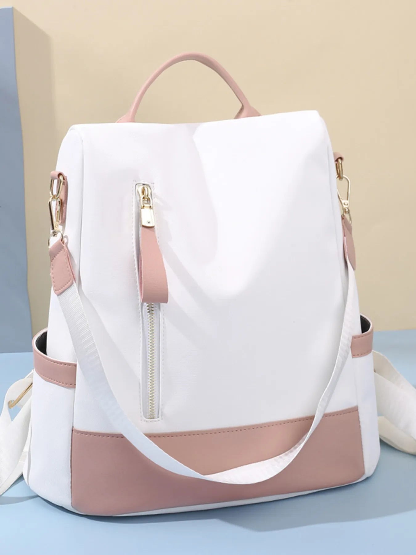 Color-Block Convertible Backpack — product image 2