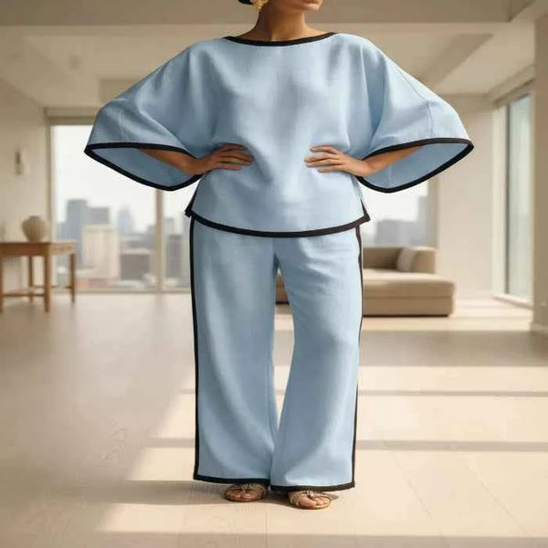 Plus size wide leg pants set — additional view 5