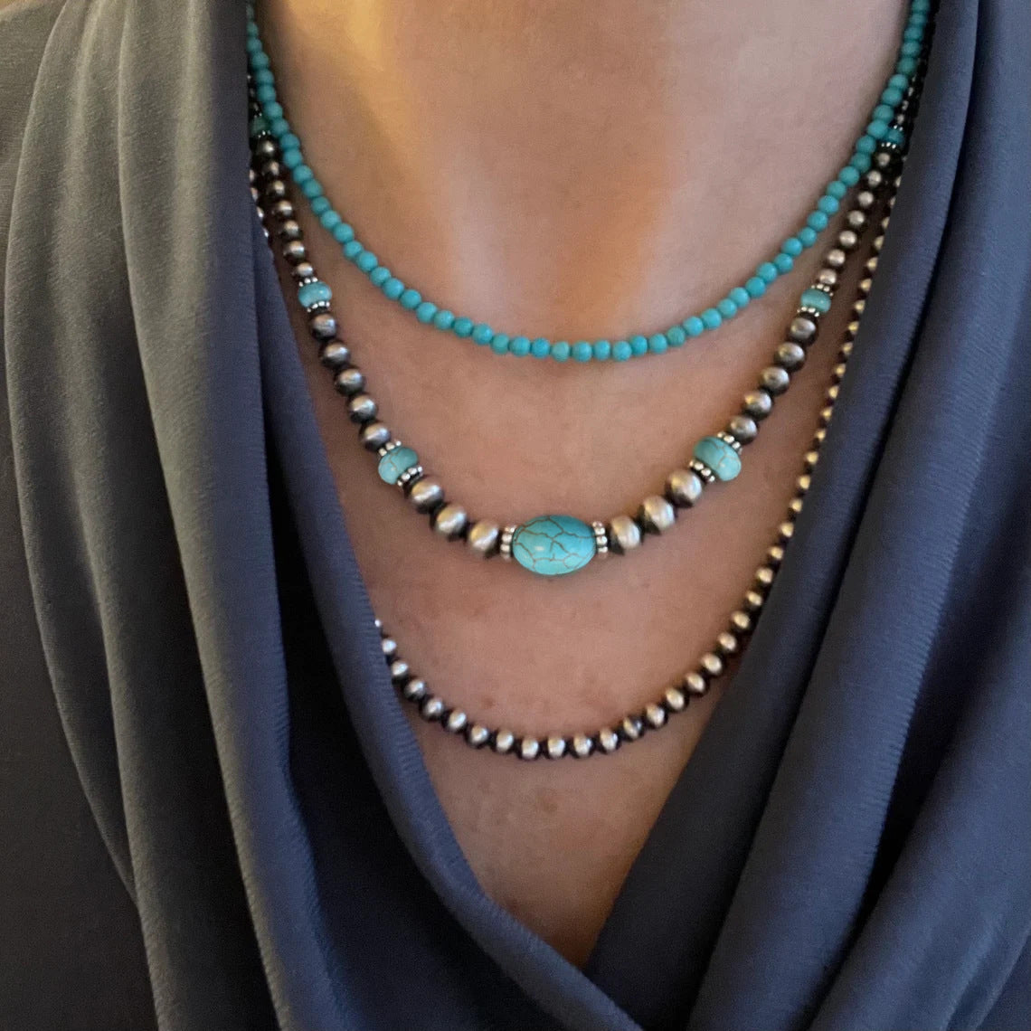 Product detail photo of Turquoise Style Necklace, turquoise style necklace