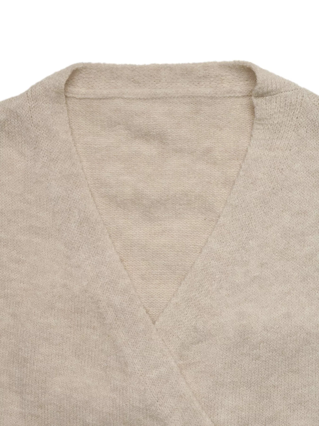 Tied surplice long sleeve sweater — additional view 7