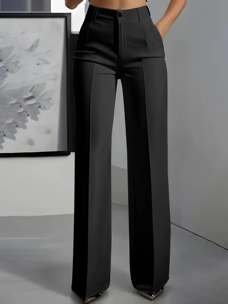White minimalist polyester pants product image
