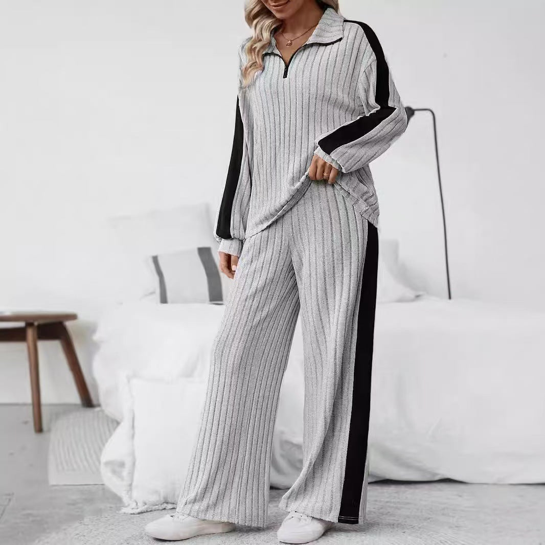 Women’s Batwing Sweater Pants Set, shown in a clear product image