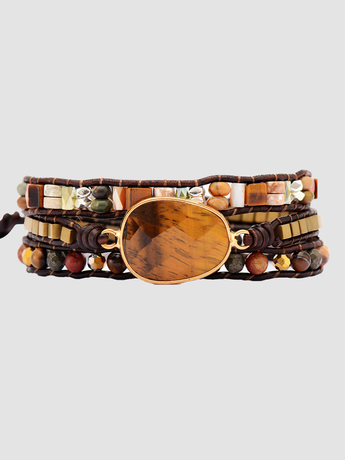 Geometric triple-layer bracelet — additional view 5