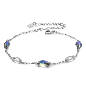 Silver plated geometric bracelet