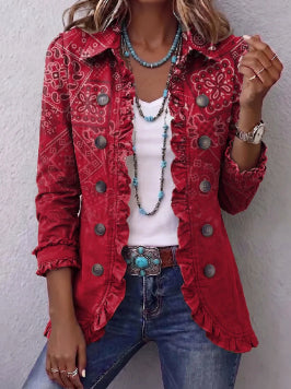 Ruffled Lapel Blazer additional product view