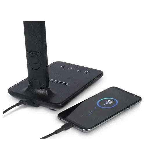 Wireless charging desk lamp with clock and RGB lighting — additional view 6