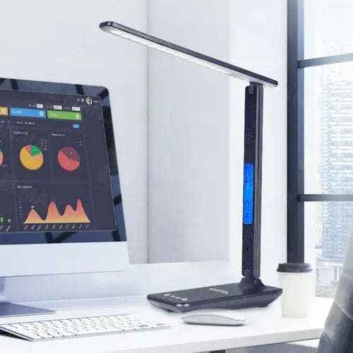 Wireless charging desk lamp with clock and RGB lighting — additional view 11
