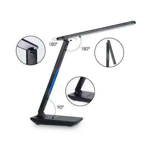 Wireless charging desk lamp with clock and RGB lighting — additional view 2