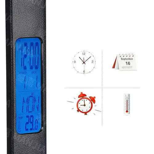 Wireless charging desk lamp with clock and RGB lighting — additional view 12
