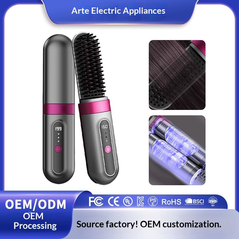 Cordless 2-in-1 Ionic Hair Straightener and Curler, product view 8