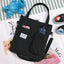Canvas Backpack Tote Bag for Women – Preppy Student Shoulder Bag, product view 12