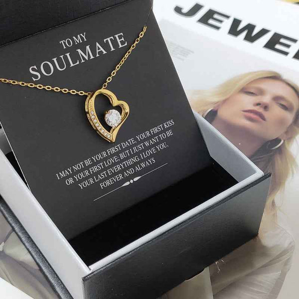 Heart shape zirconia necklace — additional view 9