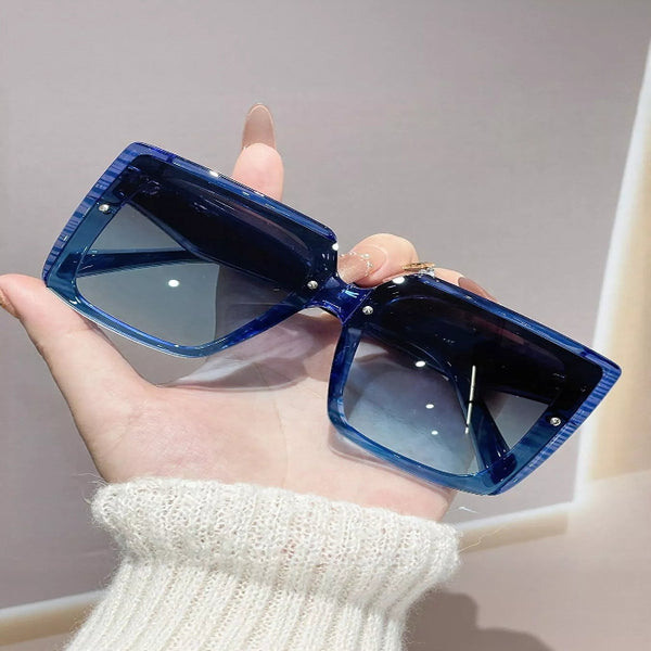 Oversized gradient square sunglasses — primary view