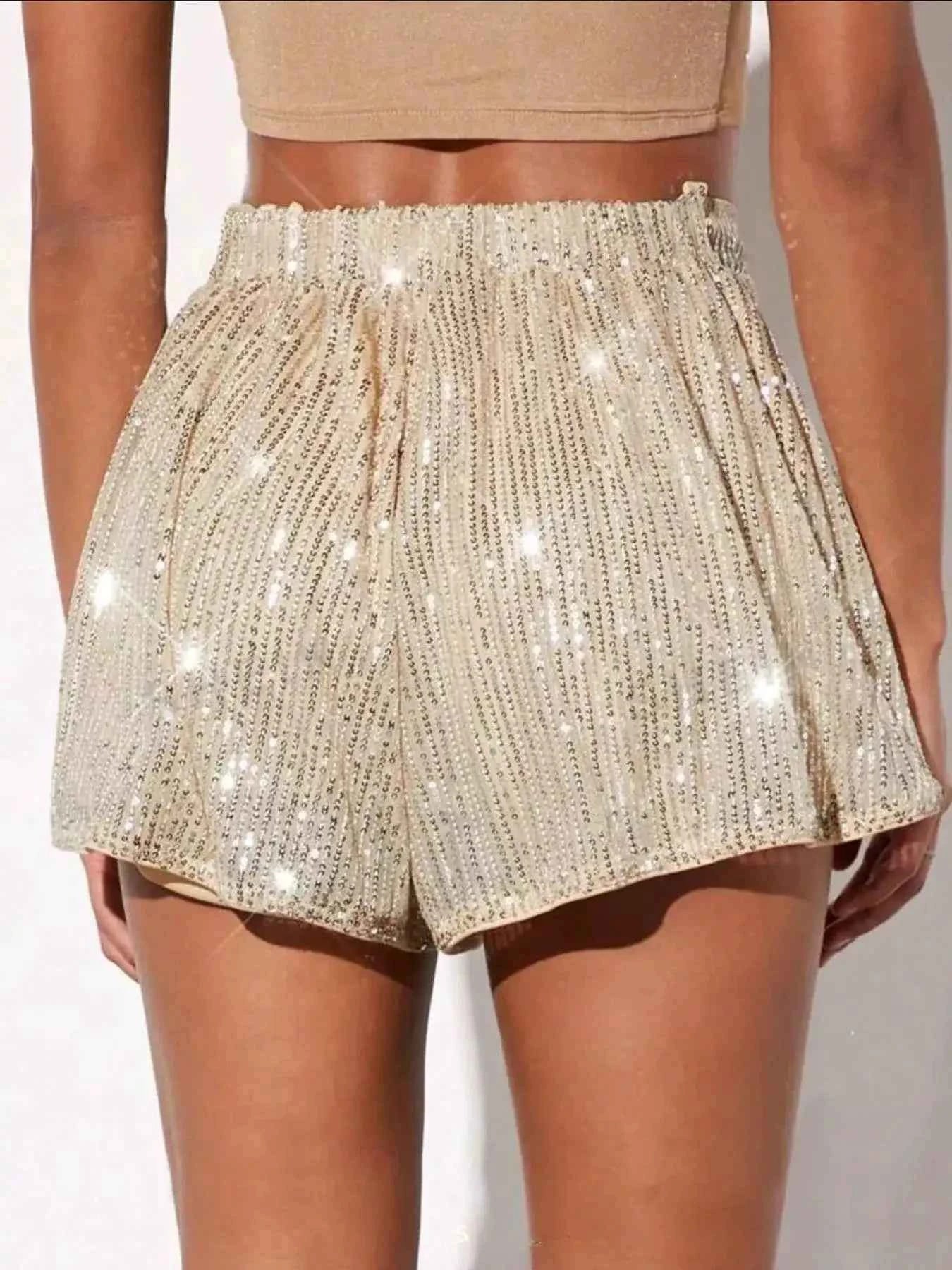 Sequin high-waist shorts — additional view 9