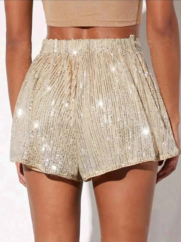 Sequin high-waist shorts — additional view 9