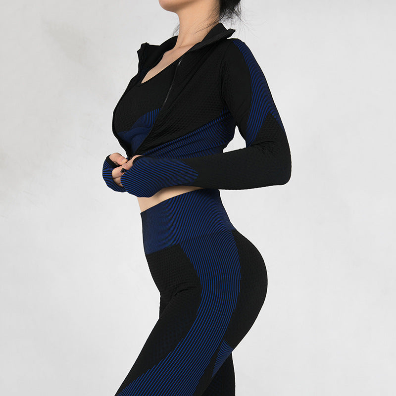 Women’s Zip-Front Activewear Set, close-up product view