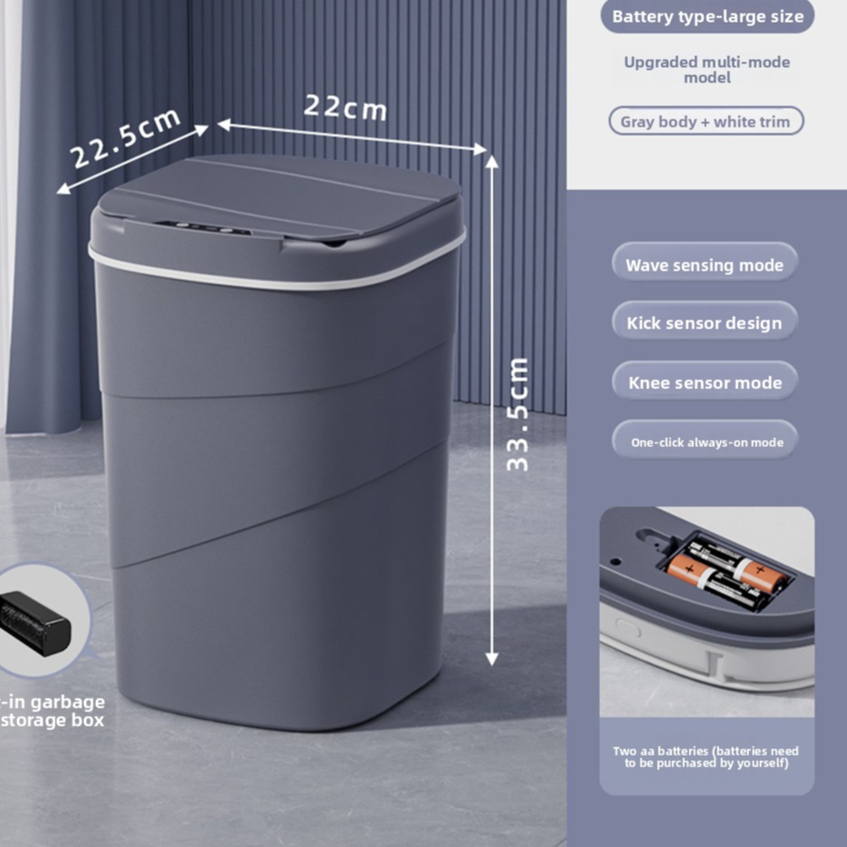 Trash can color options White and Gray