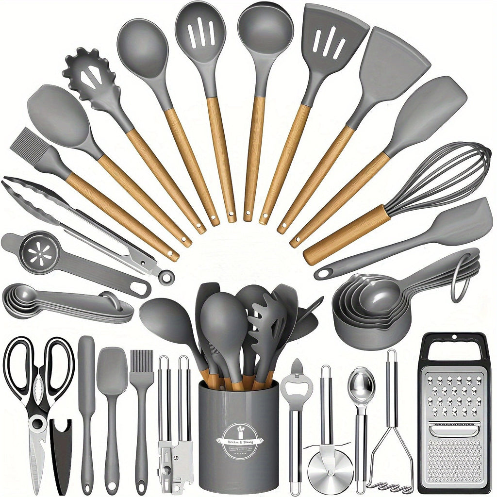 Kitchen tool set utensil holder detail