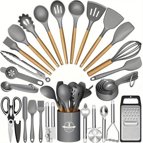 Kitchen tool set utensil holder detail