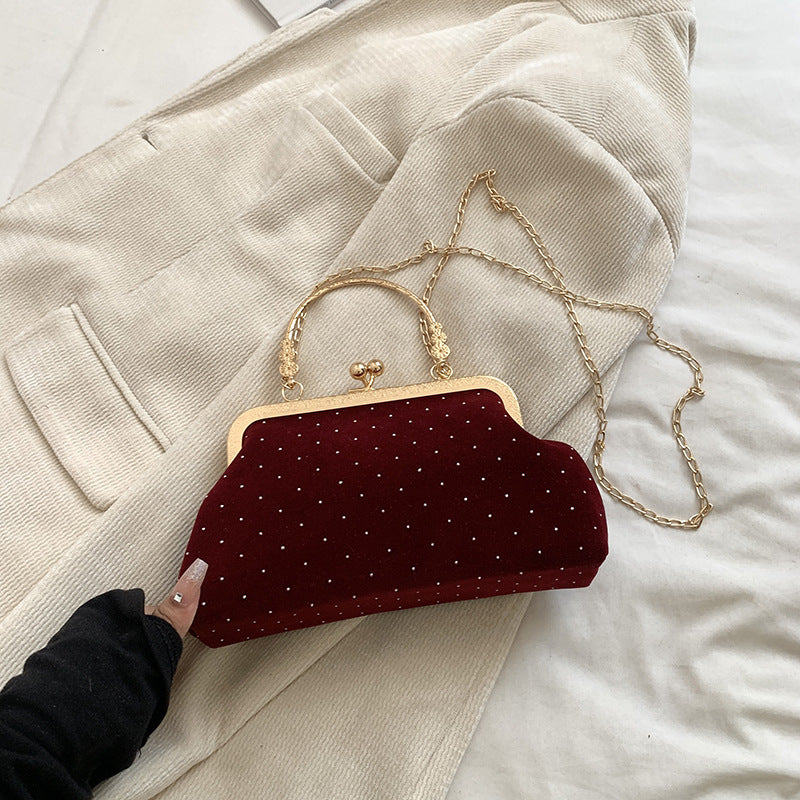Shell crossbody bag structured shell shape detail
