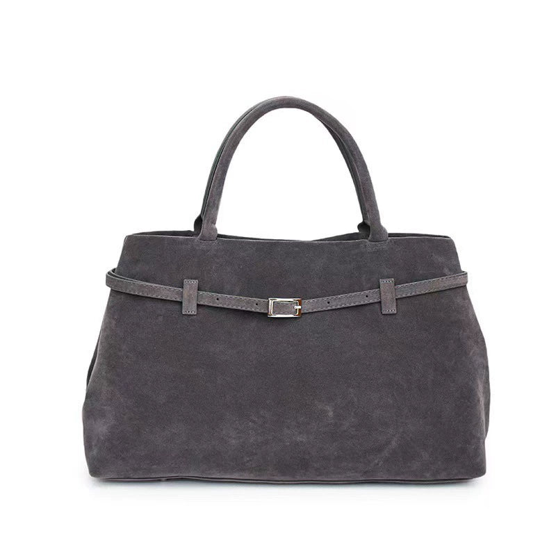 Faux Suede Tote Bag for Women – Large Capacity Shoulder Handbag, product view 15