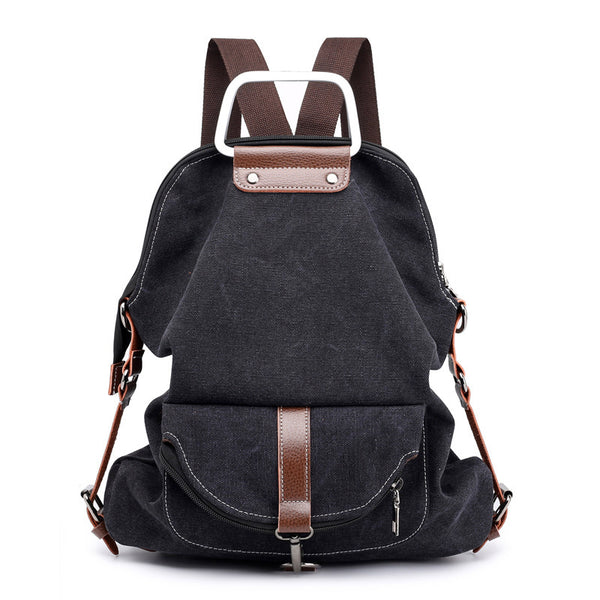 Main product photo of Canvas Everyday Backpack, black, everyday style, canvas everyday backpack