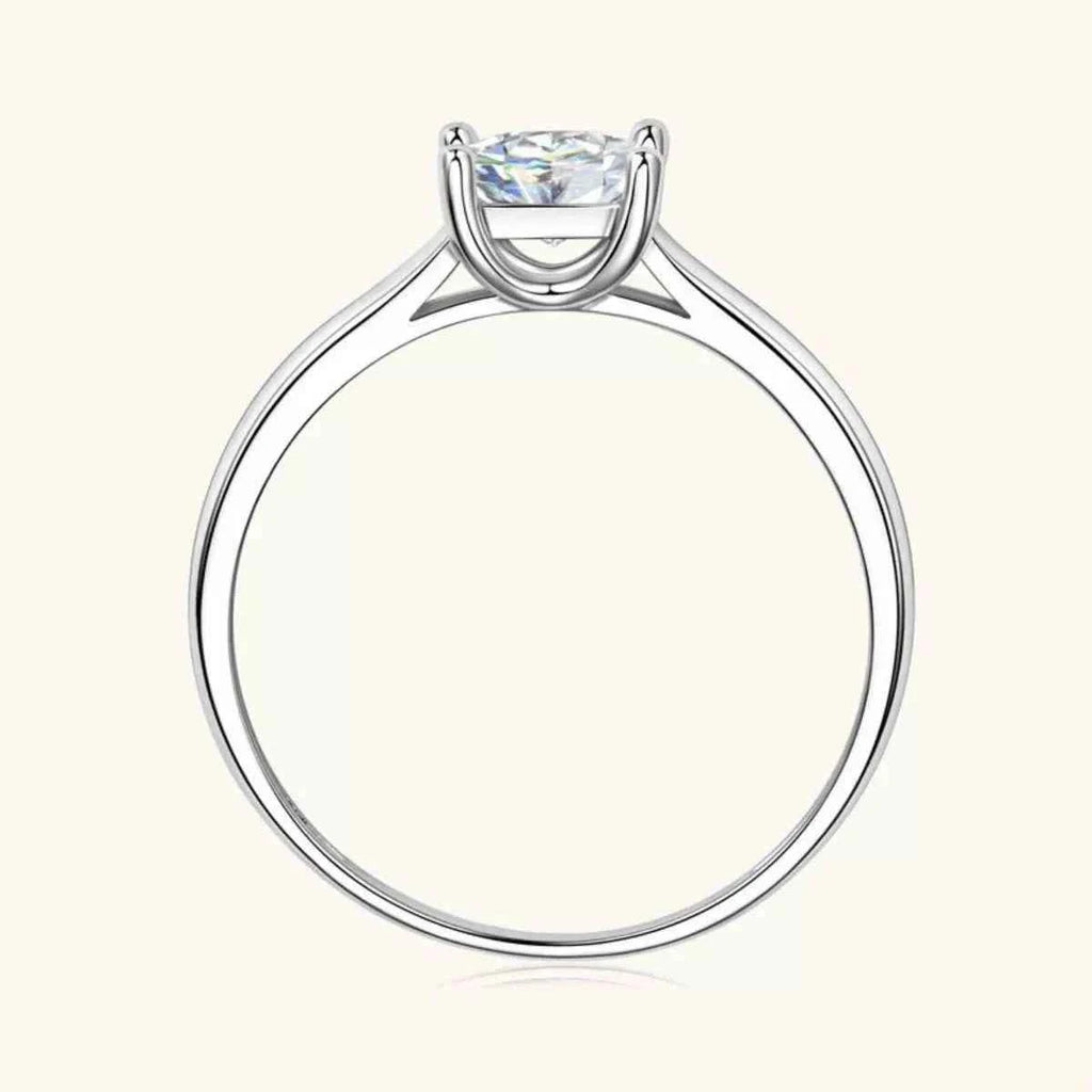 Minimalist silver-plated zircon ring — additional view 5