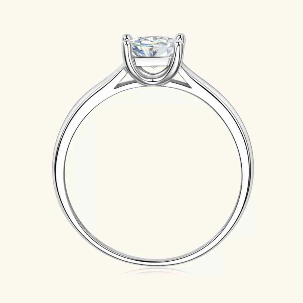 Minimalist silver-plated zircon ring — additional view 5