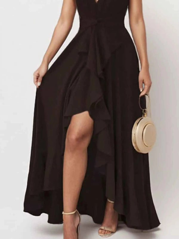 Plus size ruffled high-low maxi dress — additional view 6