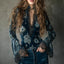 Blue bohemian casual top product image