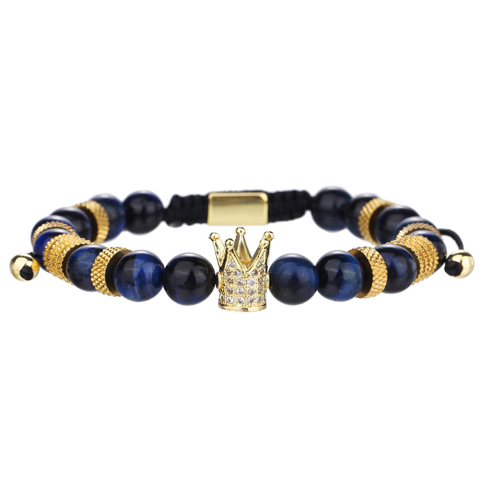Zircon bead bracelet set worn on wrist - view 5