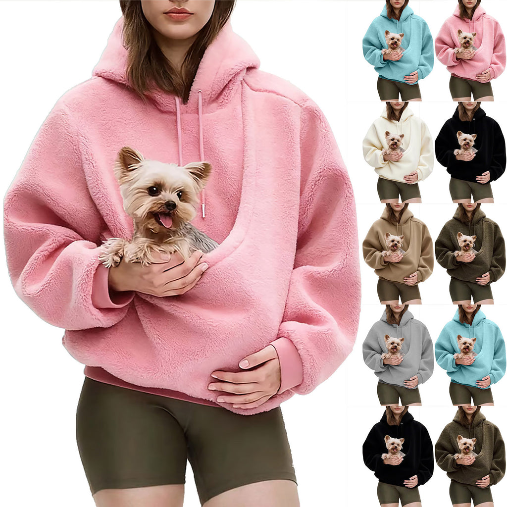 Unisex Hoodie with Large Front Pouch Pocket-Splashis