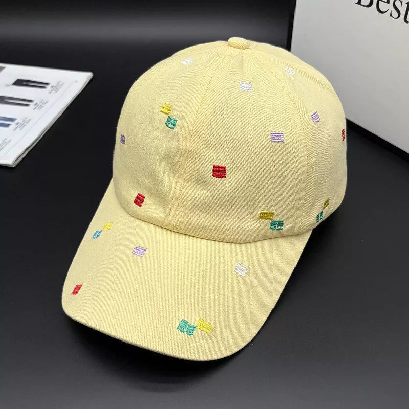 Embroidered baseball cap in navy — additional view 3