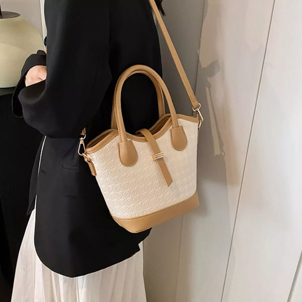 Product detail photo of Houndstooth Bucket Bag, Handbag, everyday style