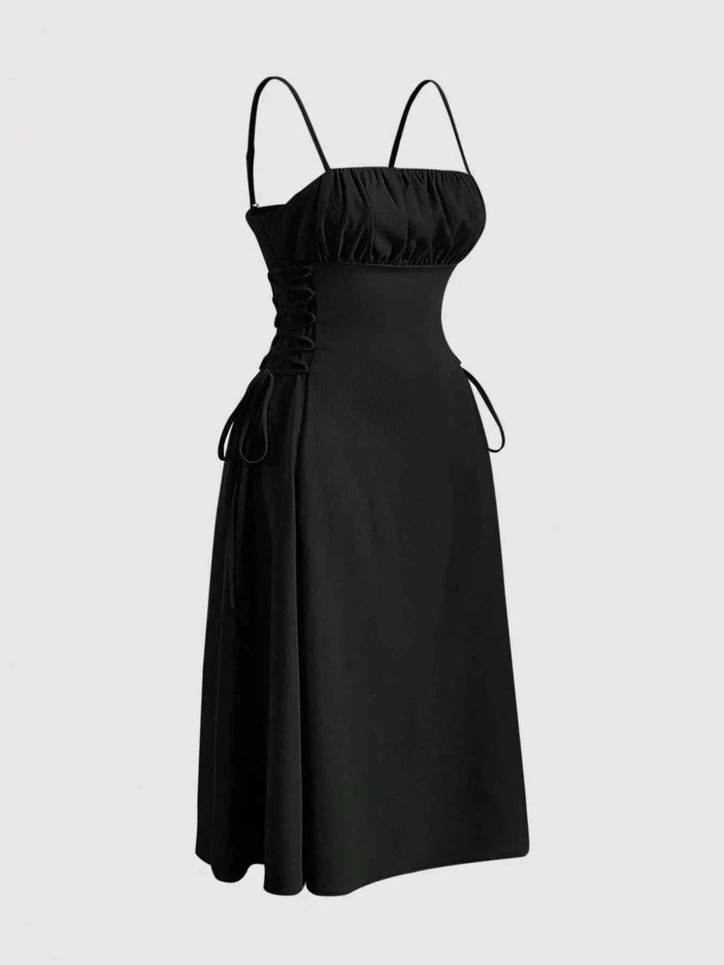 Trendy Crisscross Cami Dress-Casual Dresses-Splashis-Color:Black-Size:XL-Splashis