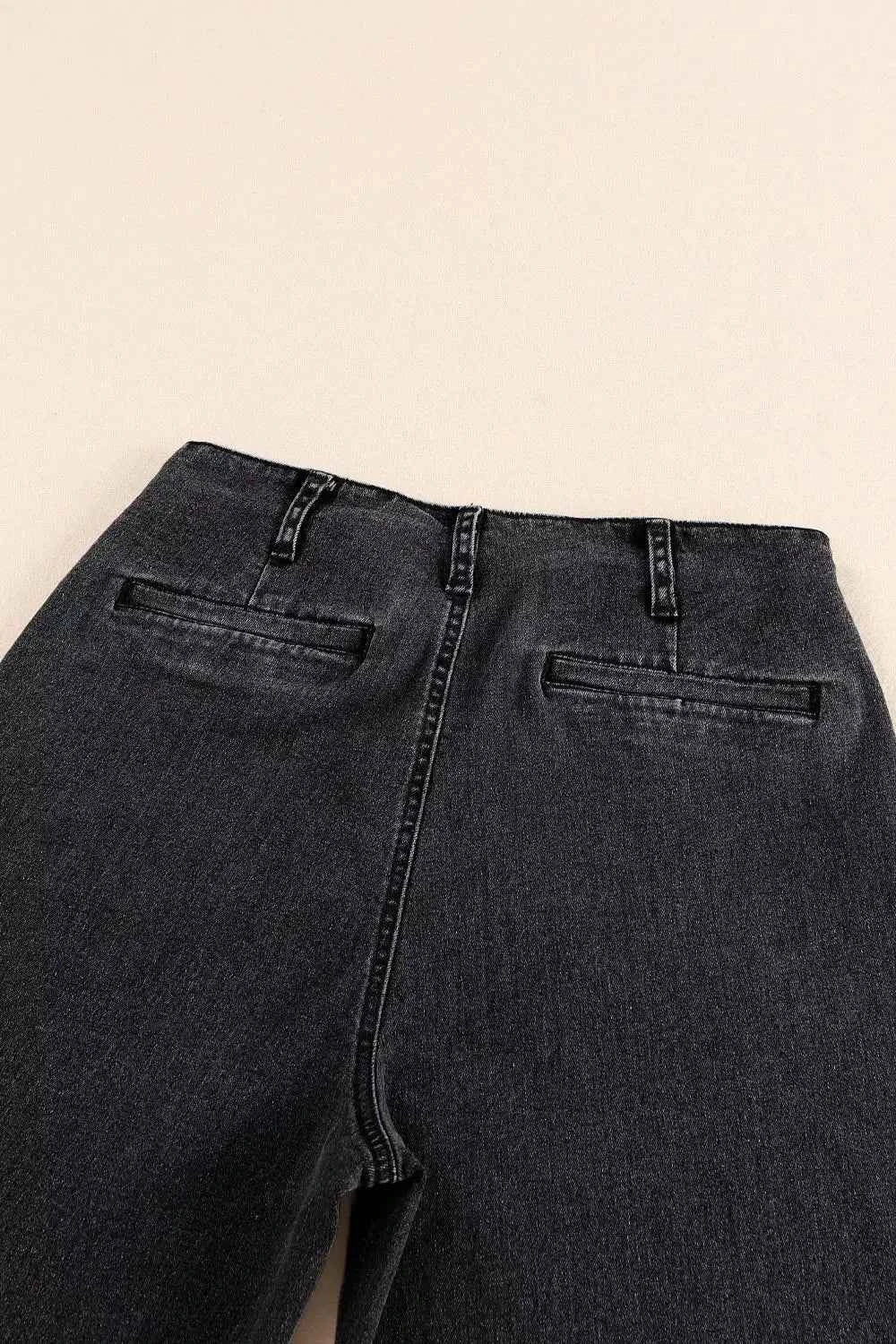 High-Waisted Button-Fly Wide-Leg Jeans-Jeans-Splashis-Splashis