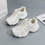 Colorblock sneakers lace-up front detail